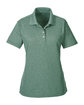 UltraClub Ladies' Heathered Piqu Polo forest gren hthr OFFront