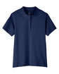 UltraClub Ladies' Lakeshore Stretch Cotton Performance Polo navy FlatFront