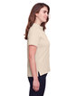 UltraClub Ladies' Lakeshore Stretch Cotton Performance Polo stone ModelSide