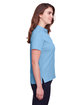 UltraClub Ladies' Lakeshore Stretch Cotton Performance Polo columbia blue ModelSide