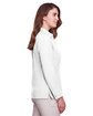 UltraClub Ladies' Bradley Performance Woven Shirt white ModelSide