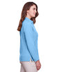 UltraClub Ladies' Bradley Performance Woven Shirt columbia blue ModelSide