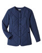 UltraClub Ladies' Dawson Quilted Hacking Jacket navy FlatFront