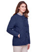 UltraClub Ladies' Dawson Quilted Hacking Jacket navy ModelQrt