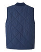 UltraClub Men's Dawson Quilted Hacking Vest navy FlatBack