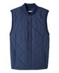 UltraClub Men's Dawson Quilted Hacking Vest navy FlatFront