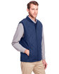 UltraClub Men's Dawson Quilted Hacking Vest navy ModelQrt
