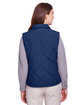 UltraClub Ladies' Dawson Quilted Hacking Vest  ModelBack