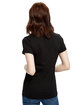 US Blanks Ladies' Made in USA Short Sleeve Crew T-Shirt black ModelBack