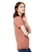 US Blanks Ladies' Made in USA Short Sleeve Crew T-Shirt cinnamon ModelSide