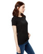 US Blanks Ladies' Made in USA Short Sleeve Crew T-Shirt black ModelSide
