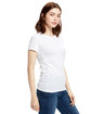 US Blanks Ladies' Organic Crewneck T-Shirt white ModelSide