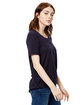 US Blanks Ladies' Short-Sleeve Loose Fit Boyfriend T-Shirt midnight ModelSide