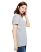 US Blanks Ladies' Short-Sleeve Loose Fit Boyfriend T-Shirt heather grey ModelSide