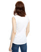 US Blanks Ladies' Made in USA Muscle Tank Top WHITE ModelBack