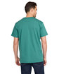US Blanks Men's Made in USA Short Sleeve Crew T-Shirt evergreen ModelBack