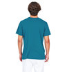 US Blanks Men's Made in USA Short Sleeve Crew T-Shirt capri blue ModelBack