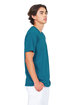 US Blanks Men's Made in USA Short Sleeve Crew T-Shirt capri blue ModelSide