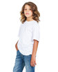 US Blanks Youth Organic Cotton T-Shirt white ModelSide