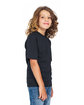 US Blanks Youth Organic Cotton T-Shirt black ModelSide