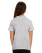 US Blanks Toddler Organic Cotton Crewneck T-Shirt heather grey ModelBack