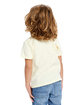 US Blanks Toddler Organic Cotton Crewneck T-Shirt light yellow ModelBack
