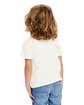US Blanks Toddler Organic Cotton Crewneck T-Shirt cream ModelBack