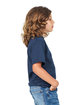 US Blanks Toddler Organic Cotton Crewneck T-Shirt navy blue ModelSide