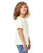 US Blanks Toddler Organic Cotton Crewneck T-Shirt light yellow ModelSide