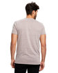 US Blanks Men's Short-Sleeve Made in USA Triblend T-Shirt tri brown ModelBack