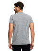 US Blanks Men's Short-Sleeve Made in USA Triblend T-Shirt tri grey ModelBack