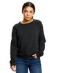 US Blanks Ladies' Raglan Pullover Long Sleeve Crewneck Sweatshirt  