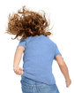 US Blanks Toddler Tri-Blend Crewneck T-Shirt tri blue ModelBack