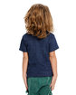 US Blanks Toddler Tri-Blend Crewneck T-Shirt tri navy ModelBack