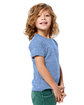 US Blanks Toddler Tri-Blend Crewneck T-Shirt tri blue ModelSide