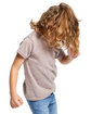 US Blanks Toddler Tri-Blend Crewneck T-Shirt tri brown ModelSide