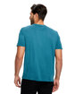 US Blanks Men's Supima Garment-Dyed Crewneck T-Shirt blue green ModelBack