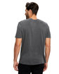 US Blanks Men's Supima Garment-Dyed Crewneck T-Shirt coal ModelBack