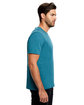 US Blanks Men's Supima Garment-Dyed Crewneck T-Shirt blue green ModelSide