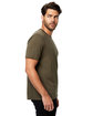 US Blanks Men's Supima Garment-Dyed Crewneck T-Shirt bark ModelSide