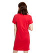 US Blanks Ladies' Cotton T-Shirt Dress red ModelBack
