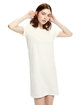 US Blanks Ladies' Cotton T-Shirt Dress cream ModelSide