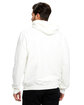 US Blanks Men's Cotton Hooded Pullover Sweatshirt white ModelBack