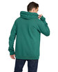 US Blanks Men's Cotton Hooded Pullover Sweatshirt evergreen ModelBack