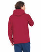 US Blanks Men's Cotton Hooded Pullover Sweatshirt brick ModelBack