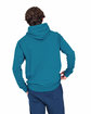 US Blanks Men's Cotton Hooded Pullover Sweatshirt capri blue ModelBack