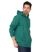 US Blanks Men's Cotton Hooded Pullover Sweatshirt evergreen ModelSide
