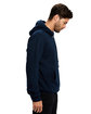 US Blanks Men's Cotton Hooded Pullover Sweatshirt navy blue ModelSide