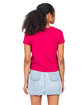US Blanks Ladies' Short Sleeve Crop T-Shirt brick red ModelBack