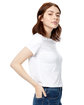 US Blanks Ladies' Short Sleeve Crop T-Shirt white ModelSide